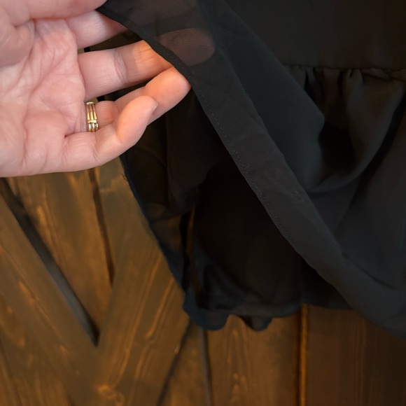 NWT Draper James Black Tie Neck Flounce Shift Long Sleeve Dress XL - Picture 7 of 11